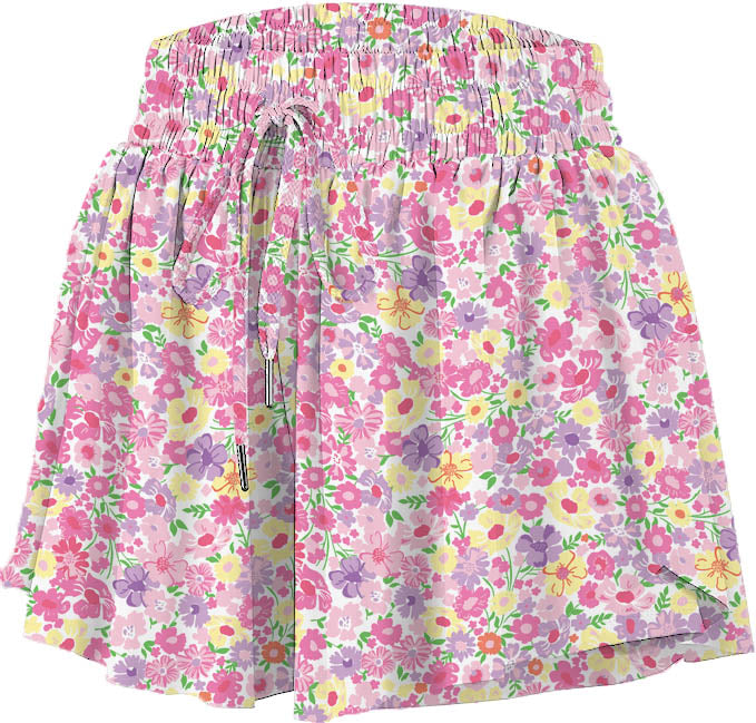 FLOWY SHORT- FALL FLOWERS