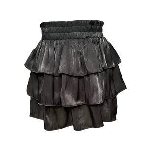 LUNA SKIRT- BLACK SHIMMER