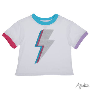 SEQUIN LIGHTNING BOLT TEE