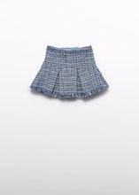 Load image into Gallery viewer, BLUE TWEED SKIRT