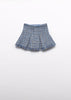 BLUE TWEED SKIRT