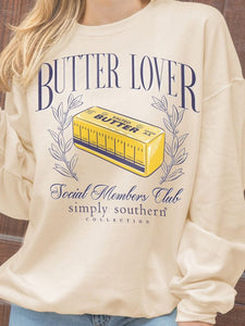 BUTTER LOVER CREWSHIRT