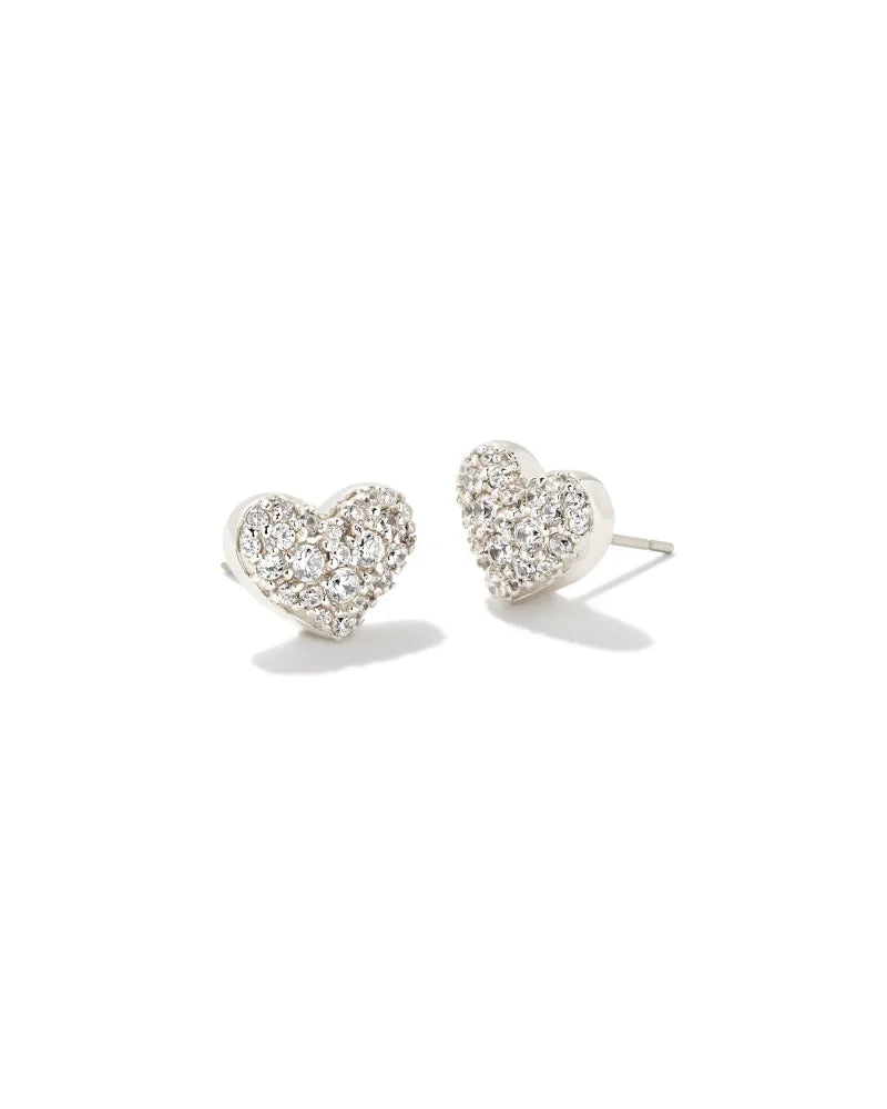 ARI STUDS- SILVER CZ