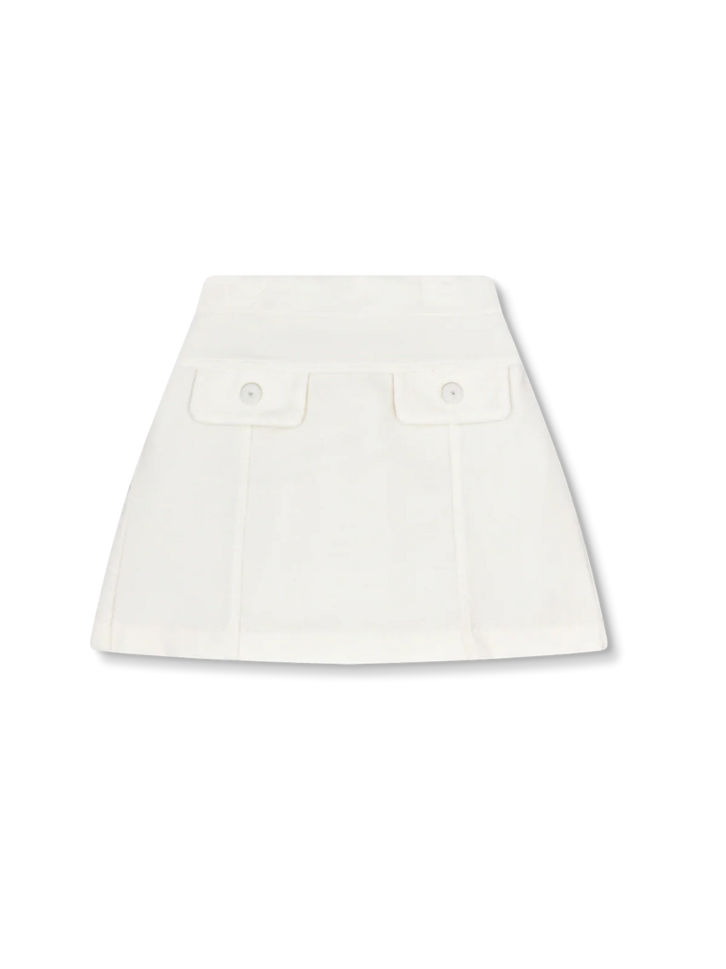 CLAIRE SKIRT - WHITE VELVET