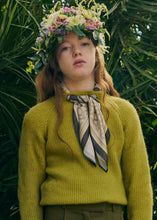 Load image into Gallery viewer, SCARF DETAIL SWEATER- PISTACHIO