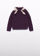 Load image into Gallery viewer, SCARF DETAIL SWEATER- CHERRY