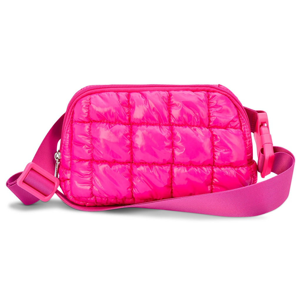 HOT PINK SHINY BELT BAG