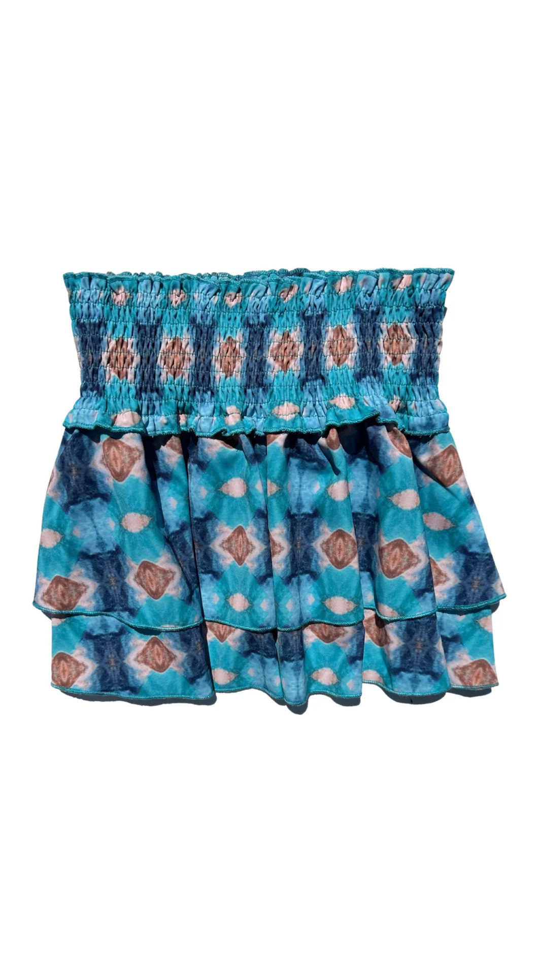 SCOTTIE SKIRT- BLUE/BROWN