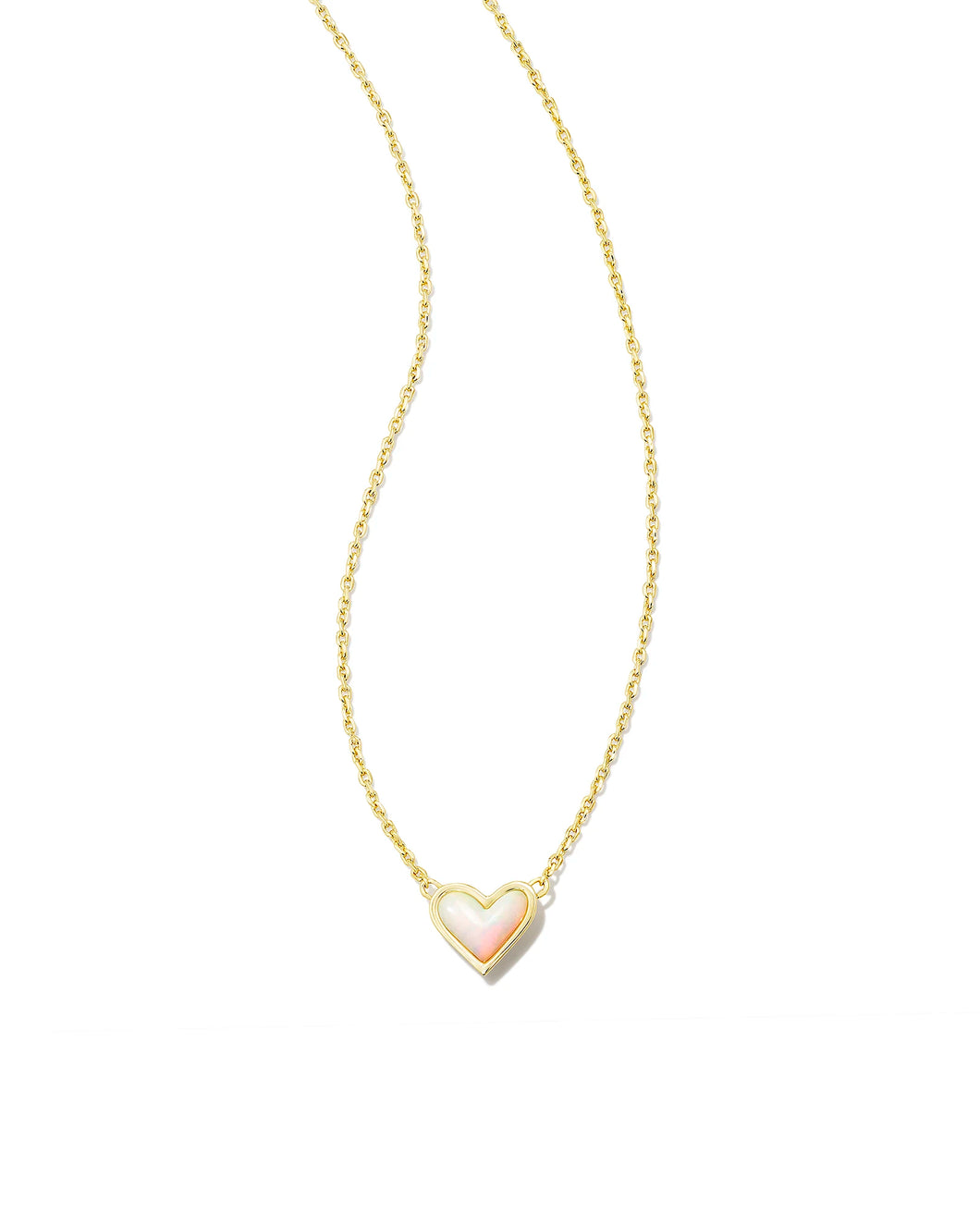 ARI HEART NECKLACE- OPAL