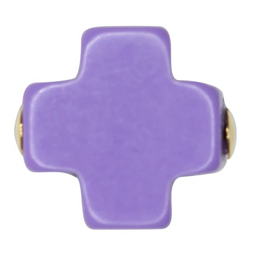 CROSS NECKLACE- PURPLE