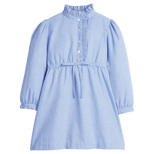 RUFFLED SHIRT DRESS- ALASKAN FLANNEL