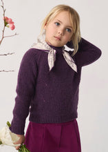 Load image into Gallery viewer, SCARF DETAIL SWEATER- CHERRY
