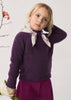SCARF DETAIL SWEATER- CHERRY