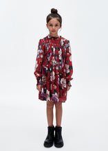 Load image into Gallery viewer, RED PRINTED FLORAL DRESS