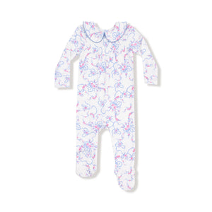 RIBBON FLORAL FLING FOOTIE