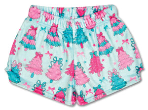 PLUSH PJ SHORTS - FANCY TREES