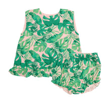 Load image into Gallery viewer, RUFFLE TOP &amp; BLOOMER- TROPICAL