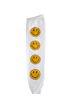 Load image into Gallery viewer, SMILEY 2 SWEATPANTS- WHITE