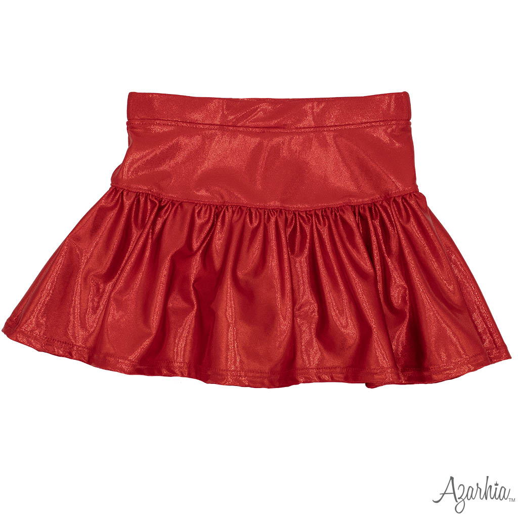 SHIMMER SKORT- RED