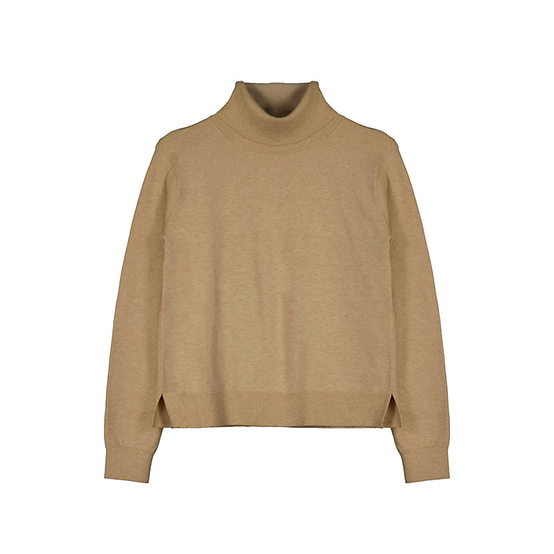 BASIC TURTLENECK- CAMEL