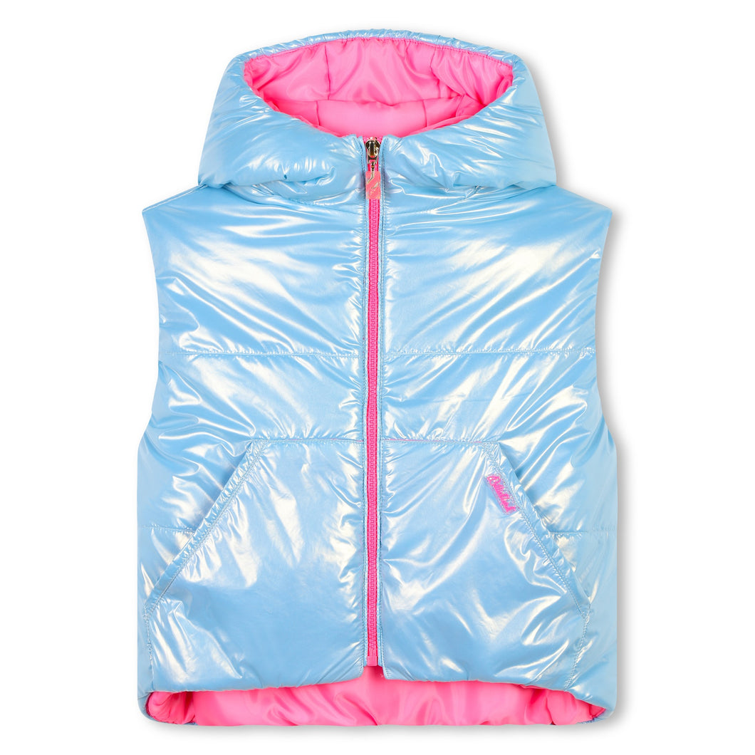 LT BLUE PUFFER VEST