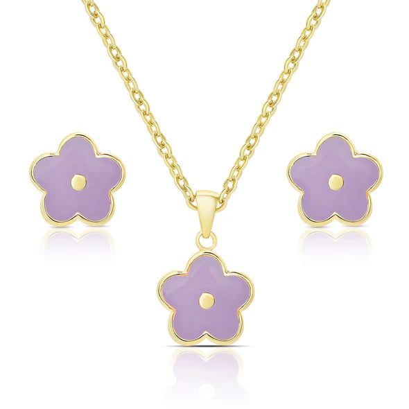 PURPLE FLOWER SET