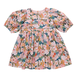 EVELYN DRESS- WATERCOLOR FLORAL