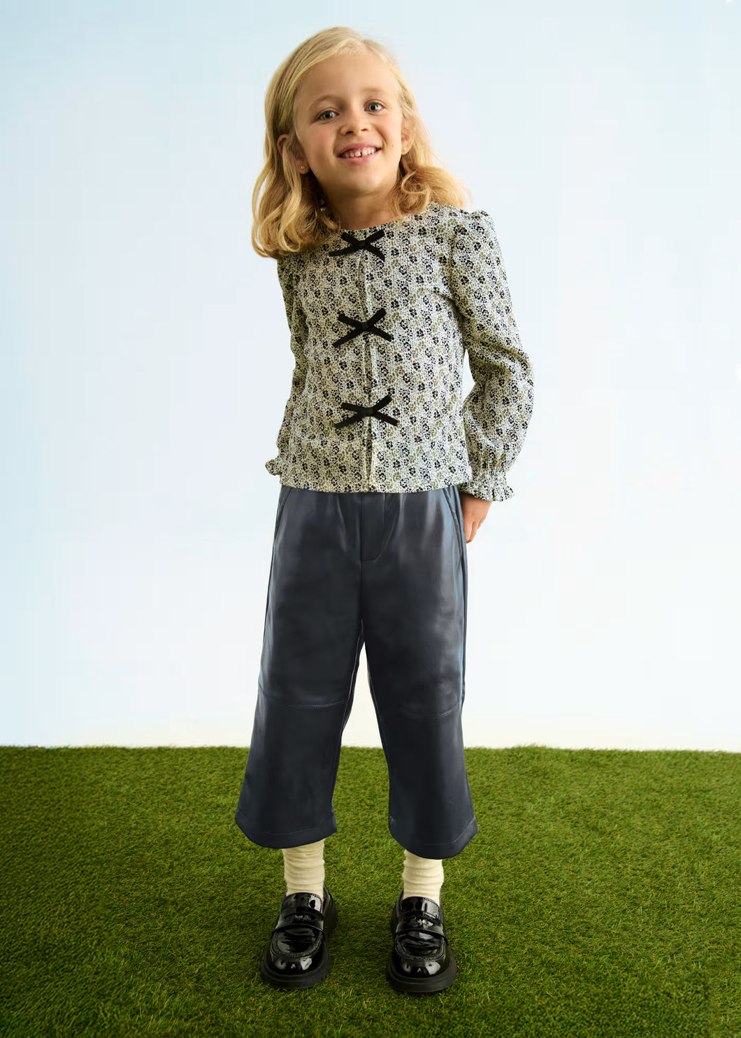 FAUX LEATHER CULOTTE PANTS