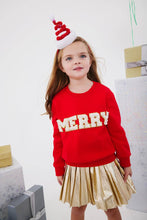 Load image into Gallery viewer, RED MERRY PEARL SWEATER