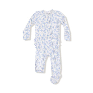 ROMI FLORAL RUFFLE FOOTIE
