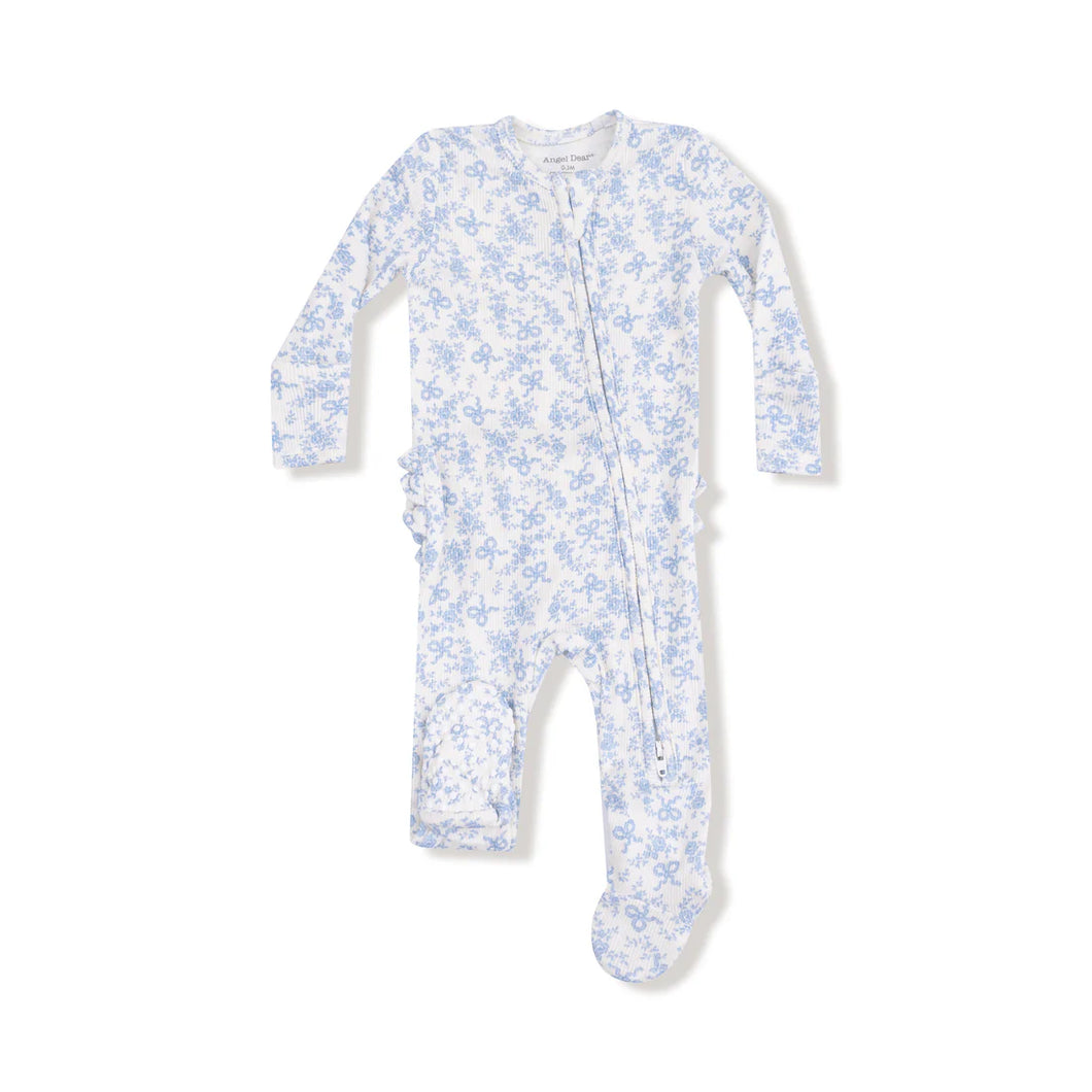 ROMI FLORAL RUFFLE FOOTIE