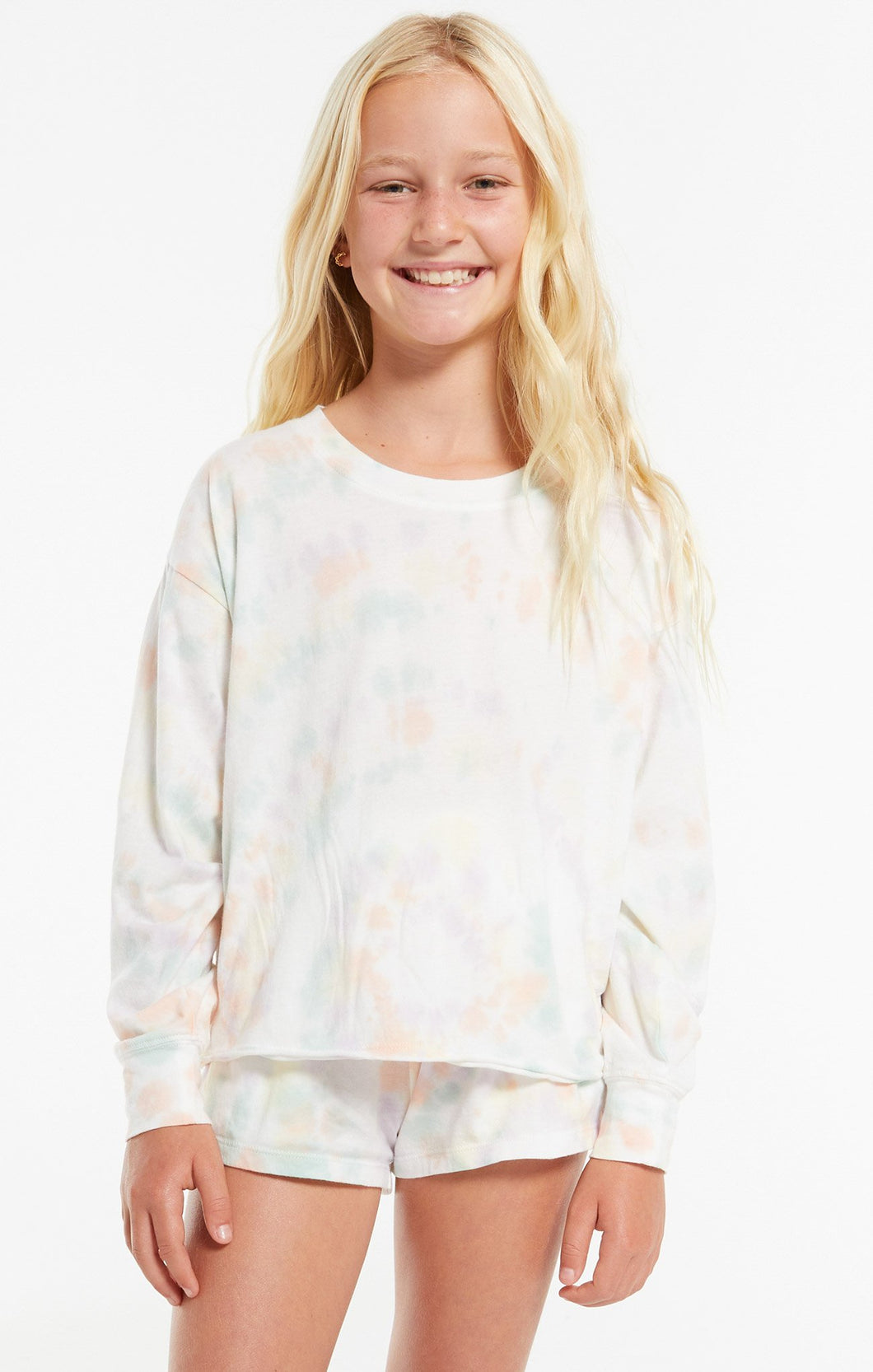 GROOVY TIE-DYE LS TOP