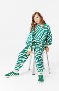 MONTI SWEATER- GREEN ZEBRA