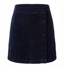Load image into Gallery viewer, REESE SKIRT- MIDNIGHT NAVY CORD