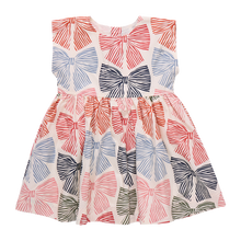 Load image into Gallery viewer, ADALINE DRESS- STRIPED BOWS