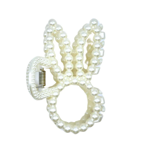PEARL BUNNY CLAW CLIP