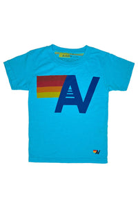 LOGO TEE- NEON BLUE