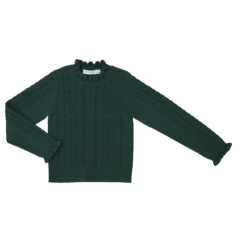 GREEN KNITTED SWEATER