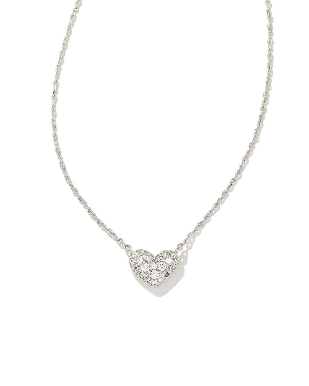 ARI PAVE NECKLACE- SILVER