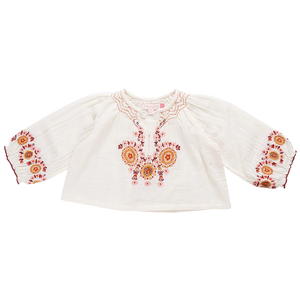 AVA TOP- HARVEST EMBROIDERY