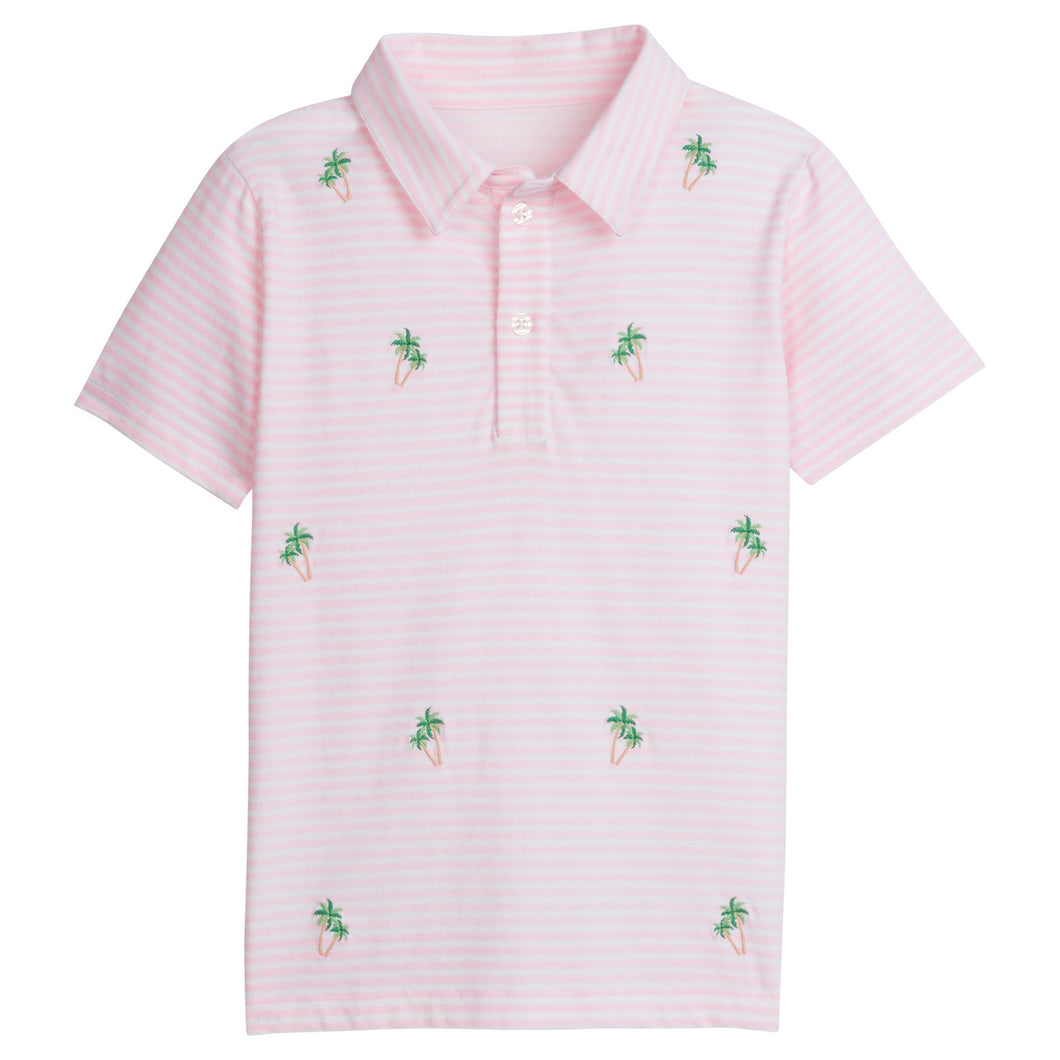 PALM TREE EMBROIDERED POLO