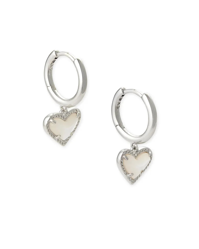 ARI SILVER HEART HUGGIE- IVORY