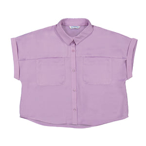 LILAC POCKET BOXY TEE