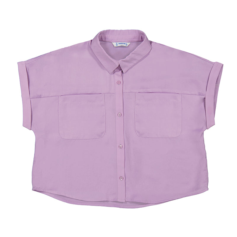 LILAC POCKET BOXY TEE