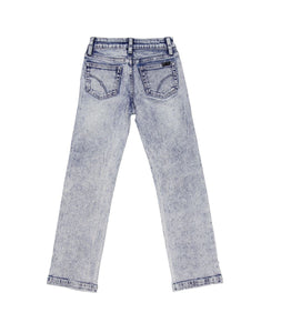 LARA STRAIGHT JEAN- BLEACH WASH