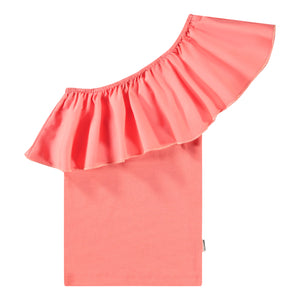 REBECCA TOP- WARM CORAL