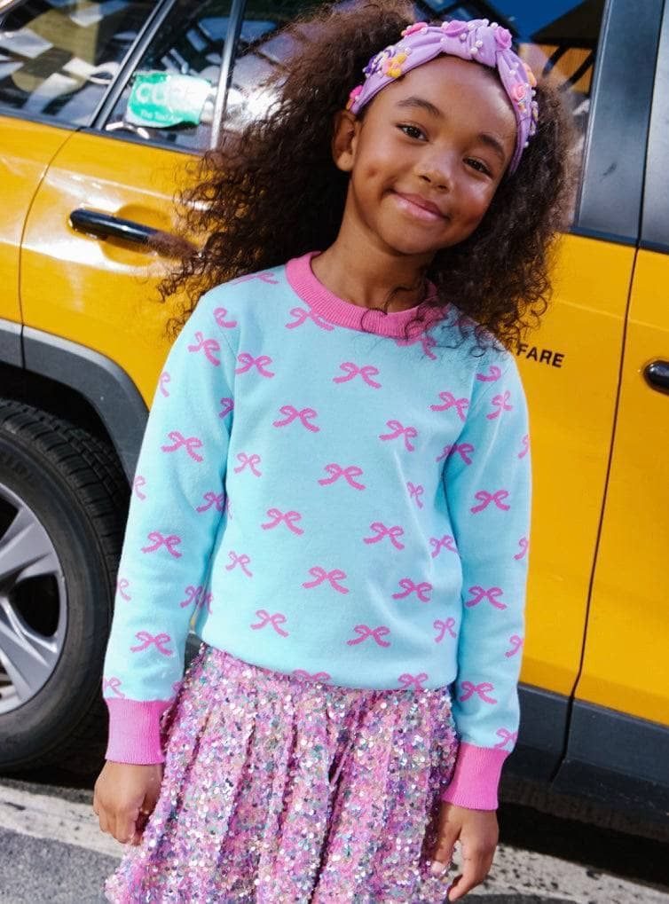 CUTE BOWS SWEATSHIRT