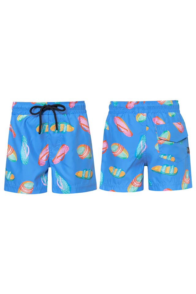SWIMSHORTS- CHANCLAS AZUL