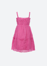 Load image into Gallery viewer, COLE PINK SMOCKED DRESS