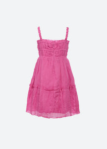 COLE PINK SMOCKED DRESS